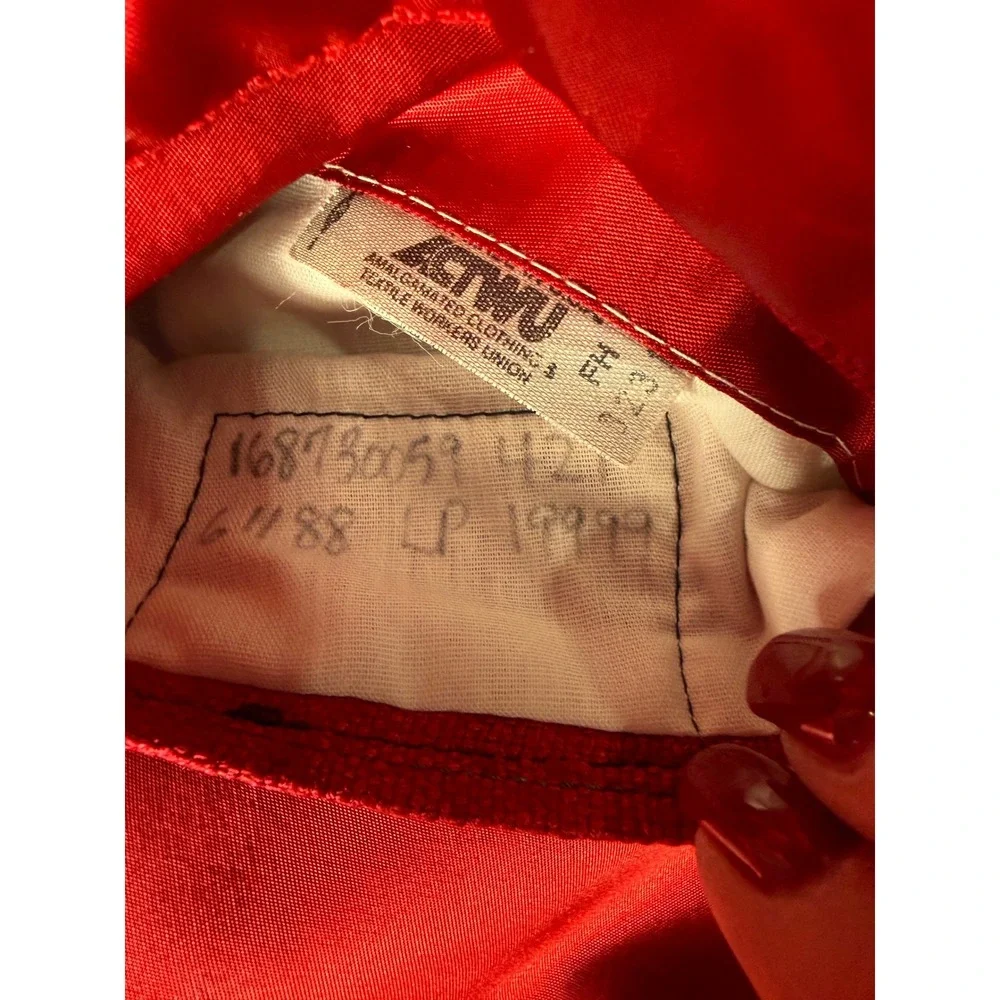 Vtg Kleinhans Men Red 100% Slub Silk Blazer Sport Coat 42L Made in USA 80s 90s